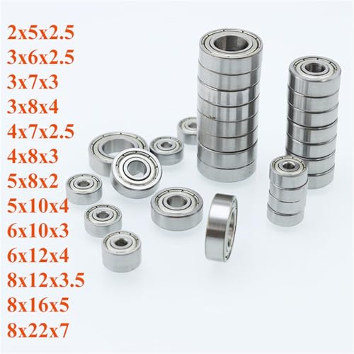 Roulements 8x22x7mm 608zz en acier pour la rénovation de matériel