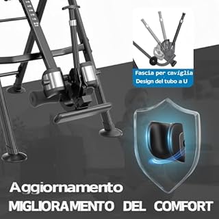 YOLEO Panca a inversione Pieghevole, Tavola di inversione Allenatore a gravità con Supporto Lombare per la Terapia del Dolore alla Schiena e al Collo