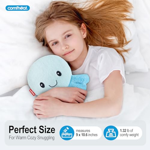 Image of Octopus Microwave Heating Pad for Pain Relief, Unscented Microwavable Heating Pads for Cramps, Neck Shoulder, Muscles, Small Natural Heat Pack Moist Heat with Washable Cover