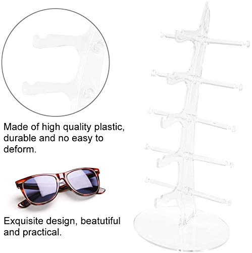 POFET Présentoir à Lunettes De Soleil En Acrylique Transparent - Support Multifonction Pour Bijoux Et Accessoires