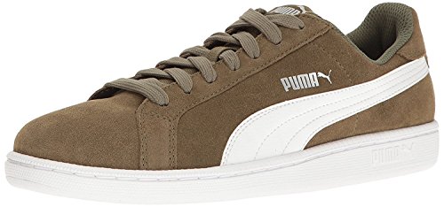PUMA Puma Men's Smash SD Sneaker, Burnt Olive White, 4.5 M US