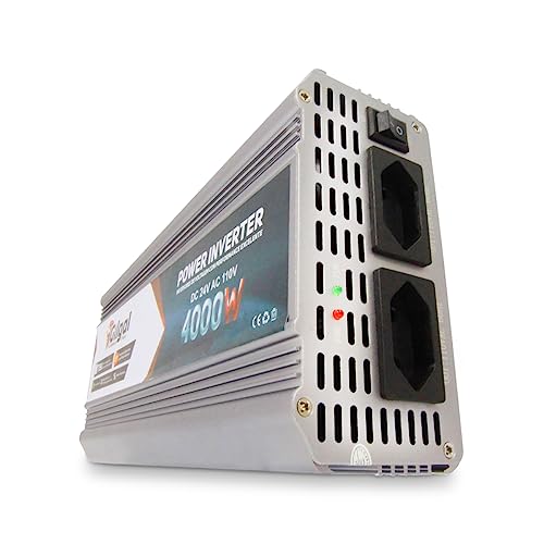 Inversor de Voltagem Senoidal Gilgal 4000W 12V para 110V - Transformador DC para AC - Alta Potência