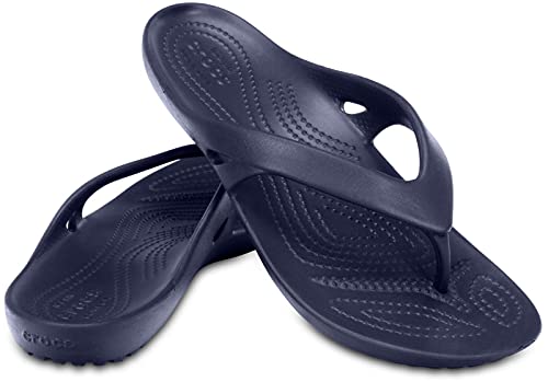 Image of Crocs Womens Casual Wear Flip Flops (Navy 4)