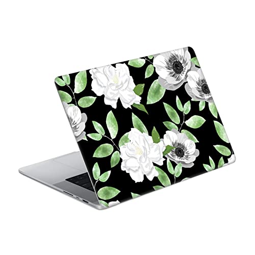 Skin Fleur MacBook Pro 16 A2485 Autocollant Vinyle Floral Gardenia pour Bureau et Café