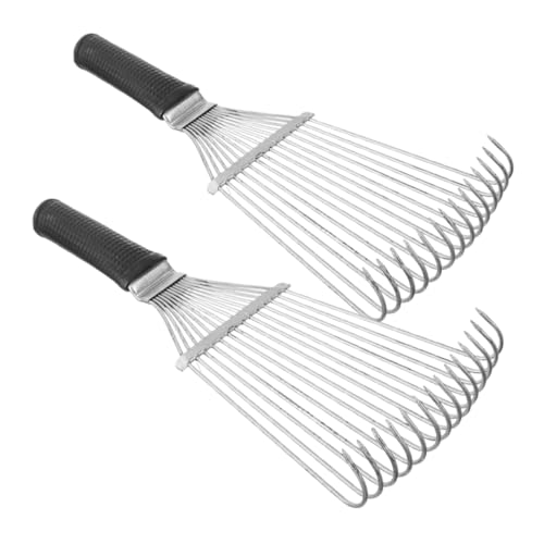BESPORTBLE 2pcs Undercoat Rake for Dogs Cats Dog Brush for Shedding Remove Mats Dematting Comb Grooming Brush for Medium to Long-haired Pets Silver