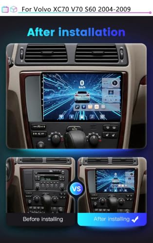 Autoradio Android 9 pouces tactile capacitif avec Mirrorlink Volvo S60