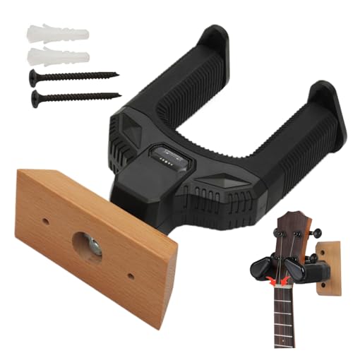 Stand de guitare mur de base en bois monté de guitare auto verrouillage de guitare guitare cintre de guitare pour basse de guitare électrique classique ukulélé - Les Beatles, Paul McCartney, John Lennon, RIngo Starr, George Harrison Stand de guitare mur de base en bois monté de guitare auto verrouillage de guitare guitare cintre de guitare pour basse de guitare électrique classique ukulélé – Image 7