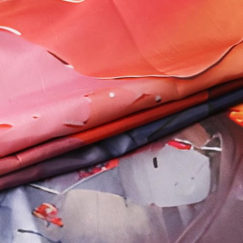 Burnt Orange Abstract Shower Curtain, Waterproof Polyester, 72x72 Inches by She Love - Used condition - Image 6