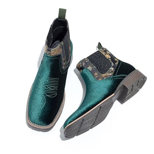 Image of Men's Chelsea Boots Suede Ankle Boots - Comfortable Slip-On Dress Boots for Casual & Work