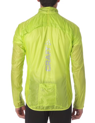 Craft Sportswear Men's Performance Bike Cycling Feather Light Reflective Wind Protective Jacket: protective/riding/cooling/coat/outerwear, Amino, X-Large