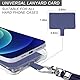 Yoedge Handyband Universal Schlüsselband zum Umhängen Handy Kette mit 2er Handy Lanyard Pads,Verstellbares Handy umhängeband Handyband Smartphonekette geeignet für jeder Hülle,Dunkelblau