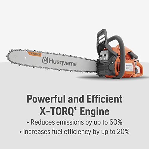Husqvarna 450 Rancher 20 Inch Gas Chainsaw, 50.2-cc 3.2-HP, 2-Cycle X-Torq Engine, For Tree Pruning, Yard Cleanups and Firewood Cutting, 970613120 by Husqvarna - Image 3