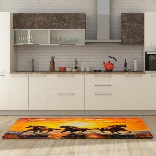 Tapis de cuisine antidérapants et lavables lot de 2 grand couloir - 3