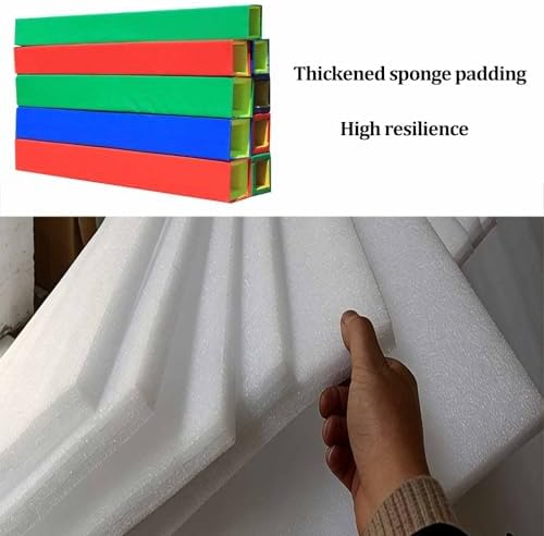 70.87" Tall Basketball Pole Pad - Heavy Duty Square Wrap Around Padding, Safe Protector for Basketball Hoops in Basements, Gardens, and Playgrounds