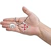 YouU 2 Pcs Masonic Knights Templar Crusader Red Cross Stainless Steel Pendant Necklace and Ring for Men #4