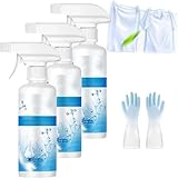Nicht-ionischer Wäschefleckenentferner Emulgator, All-in-One Fleckenentferner Kleidung Trockenreinigungs-Spray, Wäschefleckenentferner Trockenreinigungs-Spray, 300 ml (3er Pack)