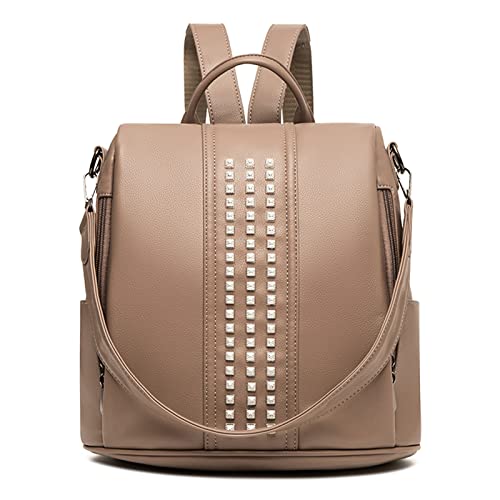 Travistar Mochila Mujer Antirrobo Bolso Mochilas Mujer Pequeña Multifuncional 2 en 1 Bolsas de Hombro Elegante Mochila para Mujer Cuero Casual Viaje Mochila Cover