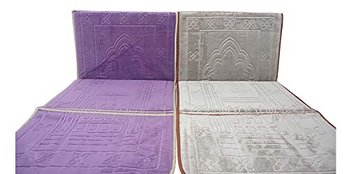 Desert Dress Terug Rest Gebed Seat Mat Tapijt Liggen Stoel Moslim Reizen Liggend Nieuwe Medische Zachte Makkah Koran Houder Pocket Islam (Paars)