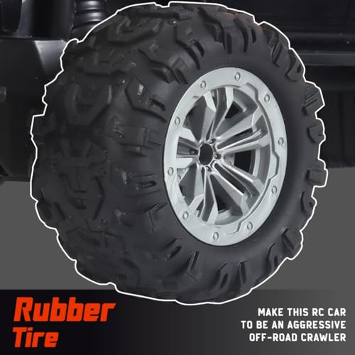 Wembley Offroad Rechargeable Remote Control Car Toy for Boys | Monster Truck RC Car with 4 Headlight Modes | Lithium Battery | C-Type Charging | Remote Car for Kids Adult | Made in India - Maroon