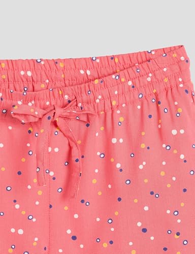 Image of Amazon Brand - Symbol Girls Flared Fit Printed Rayon Shorts | Elasticated Waistband | Age 2-14 Years