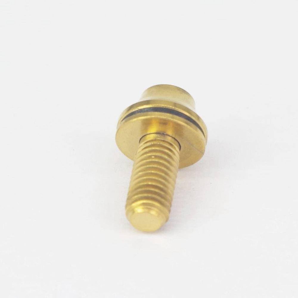 LOT 4 Golden M5 x 12mm GR5 Titanium Screw Bolts with Washer for Bicycle Kettle