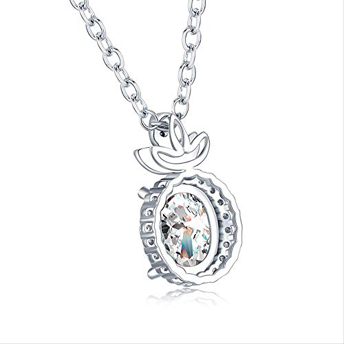 Colliers et pendentifs ananas façonnés en argent 925 durable - 4