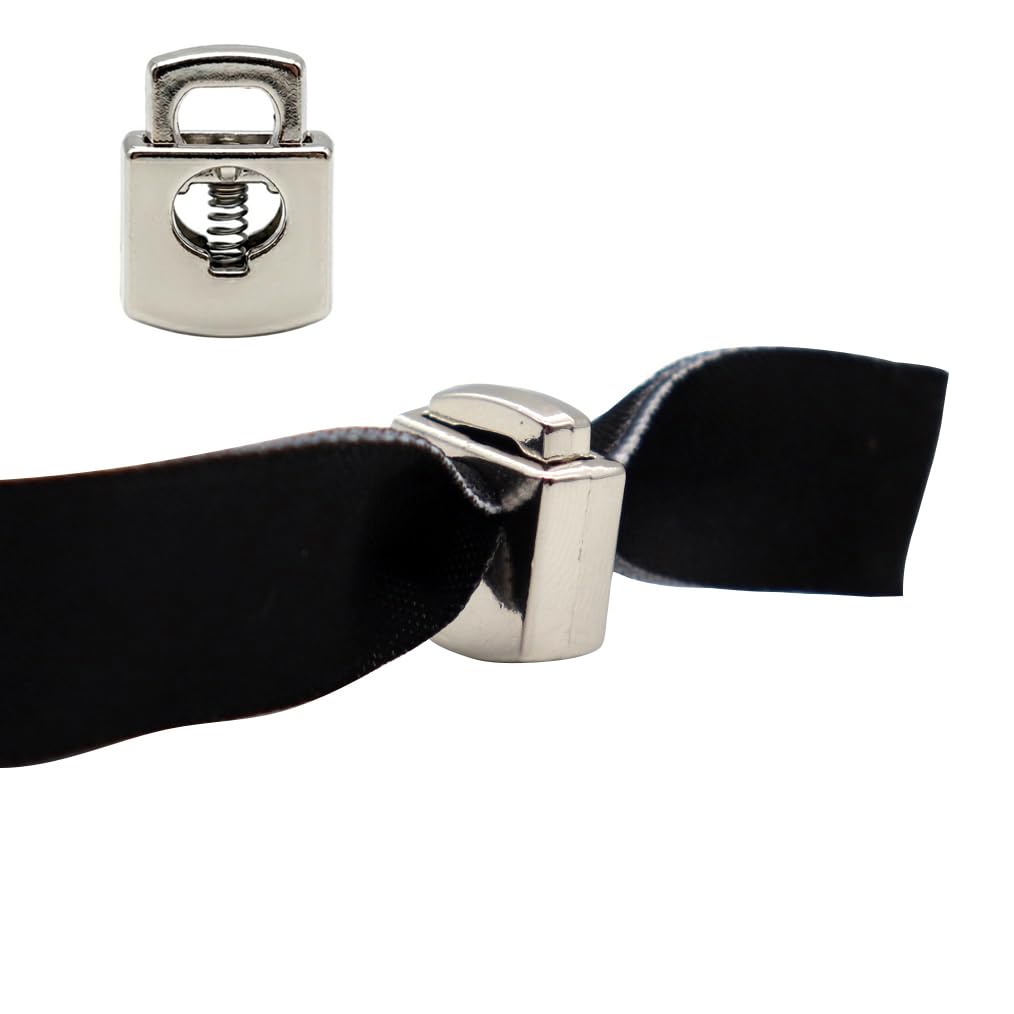 Wiederverschließbarer Verschluss für Festivalbändchen silber (30 Stück)