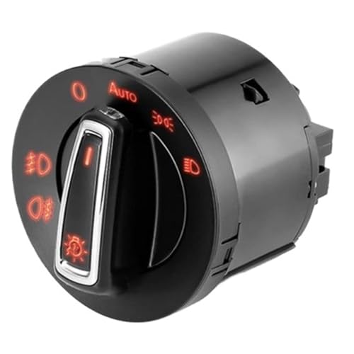 Interruptor de faros para VW Golf Passat Jetta con mando giratorio de luces delanteras 2