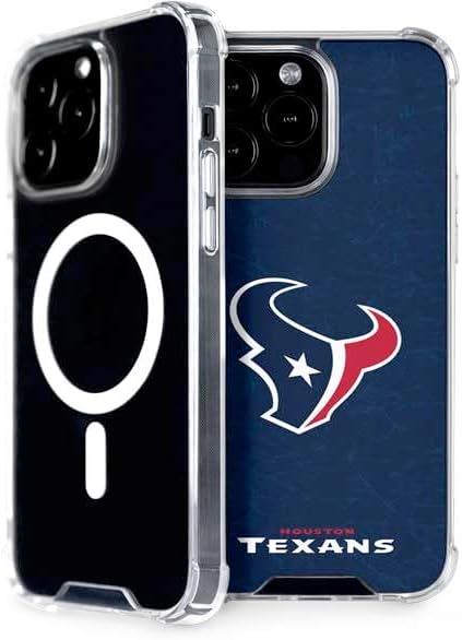 Skinit Phone Case Compatible with MagSafe iPhone 15 Pro Max - Officially Licensed NFL Houston Texans Distressed Design