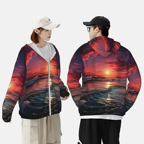 Chaqueta para hombre con protección solar UPF 50+ y capucha miniatura 2