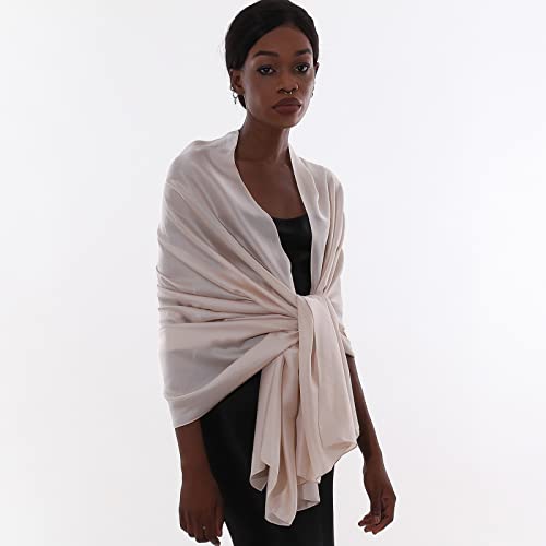 Womens Scarf Pashmina Shawls and Wraps for Evening Dresses Like Chiffon Silk Scarf for Bridal Wedding3