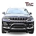 TAC Bull Bar Fit 2021-2025 Jeep Grand Cherokee L / 2022-2025 Grand Cherokee / 2022-2024 Grand Cherokee 4xe SUV 3” Black Front Bumper Grille Guard Brush Guard Rock Armor Front Protection Accessories