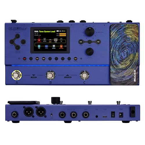 Image of MOOER GE200 Plus Li Guitar Pedal Rechargeable Amp Modelling Multi Effects