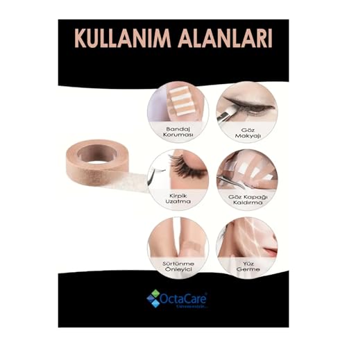 BYBARS Octacare Makyaj Bandı Burun Cilt Yanak Parmak Bant Kapatıcı Fondöten Eyeliner Makyaj Ürünleri Kadın Bakım 1 Adet