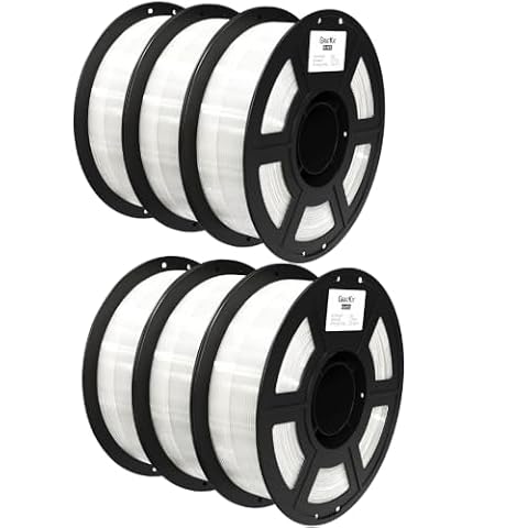 GratKit PETG Translucent 1kg - Transparent (6-pack)