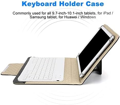 Miniatura 6 de Goshyda 9.7 10.1 pulgadas universal Tablet PU funda protectora + teclado Bluetooth para Androidpara iOSpara ganar, para airepara Samsungpara Huawei