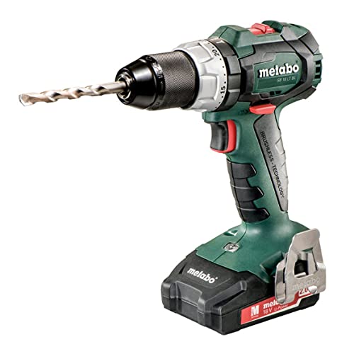 Metabo - 18V Brushless Hammer Drill/Driver Kit 2X 2.0Ah (602316520 18 LT BL 2.0), Hammer Drill/Driver
