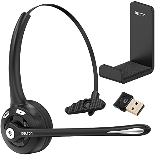 Casques Bluetooth sans fil avec micro et clé USB Delton (lot de 10) pour centres d'appel et Skype