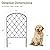 Decorative Garden Fence 10 Pack Animal Barrier Fencing 10ft (L) x 22in (H) Rustproof Metal Wire Section Edging with Plastic Stakes Dog Fence Outdoor for Yard Landscape Patio, Arched