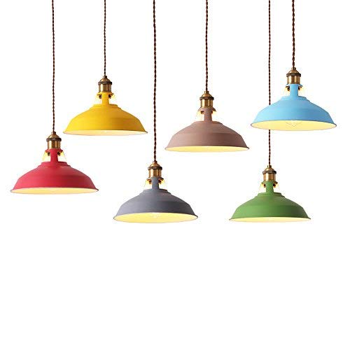 Lampe suspendue fer macaron pour éclairage table à manger et bar chic - 3