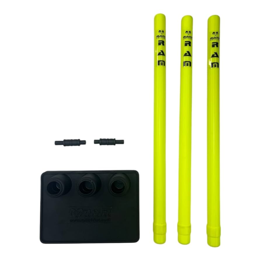 Omtex Flexible Stumps (Rubber Base) (Set Of 3 Stumps) U2013 Omtex Sports