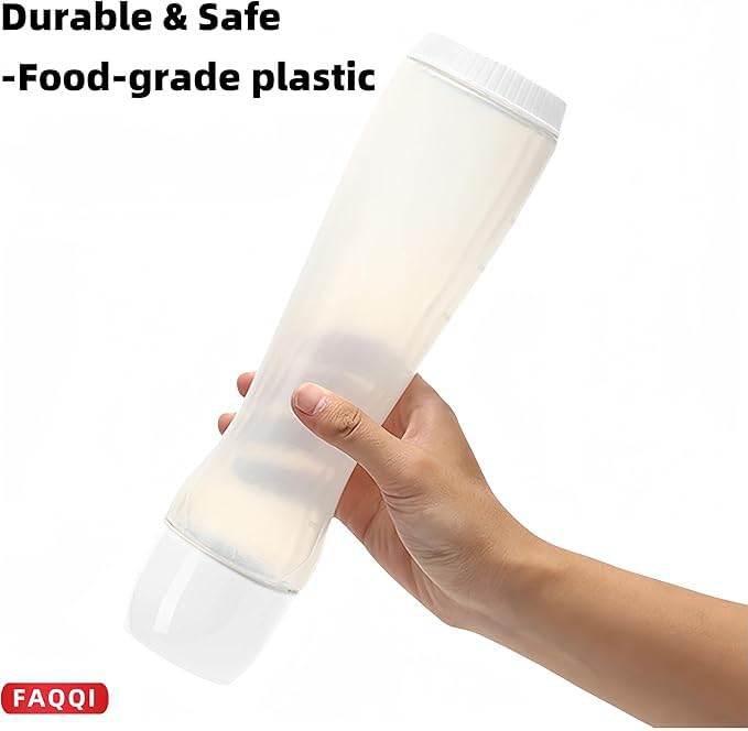 Premium Pancake Pen - Batter Squeeze Bottle for Perfect Pancake Designs | Easy-to-Clean Pancake Batter Dispenser with Drip-Free Valve | Ideal for Pancakes, Waffles, and Baking Needs White
