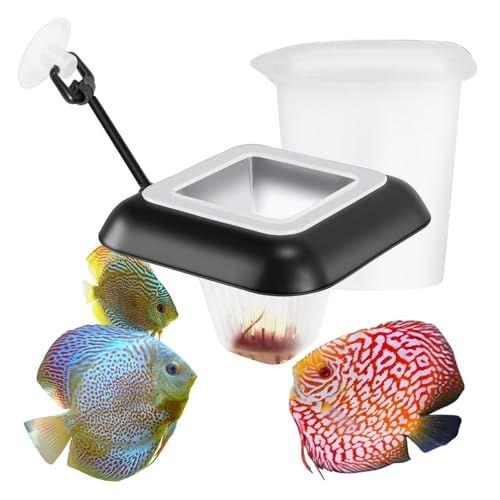 Contenitore galleggiante con, per cibo per pesci | per esche vive d'acqua dolce e controllo delle porzioni
