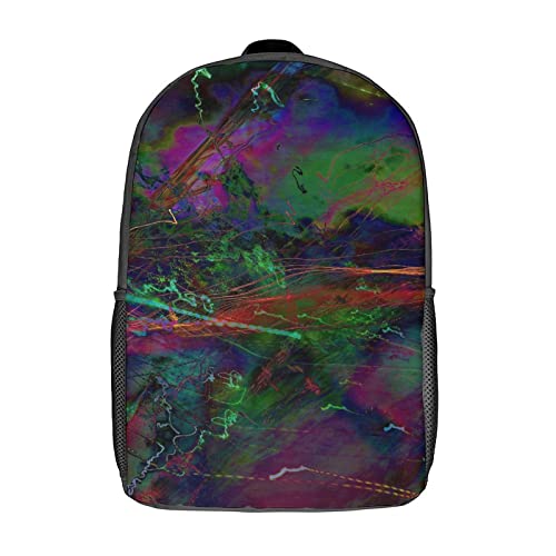 Sac à dos imprimé en 3D grand format 17 pouces pour collégiens et écoliers