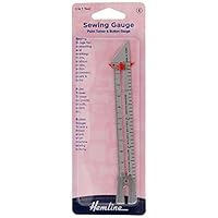 Hemline H258 | Sewing Gauge Sewing Tool | Includes Button Gauge & Point Turner by Hemline