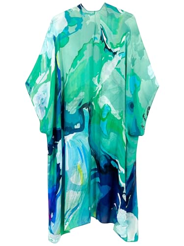 Image of Breezy Lane Women's Kimono Cardigan Summer Swimsuit Coverups Beach Cover Up with Floral Print for Vacation