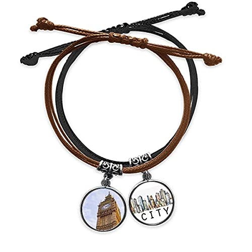 Bracelet Corde Big Ben Ciel Bleu en cuir Sidi pour homme et femme