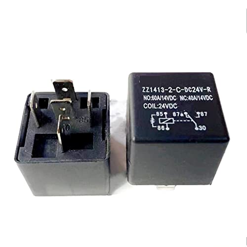Relé 24VDC ZZ14132CDC24VR de 5PIN para conmutación de corriente continua en automatización