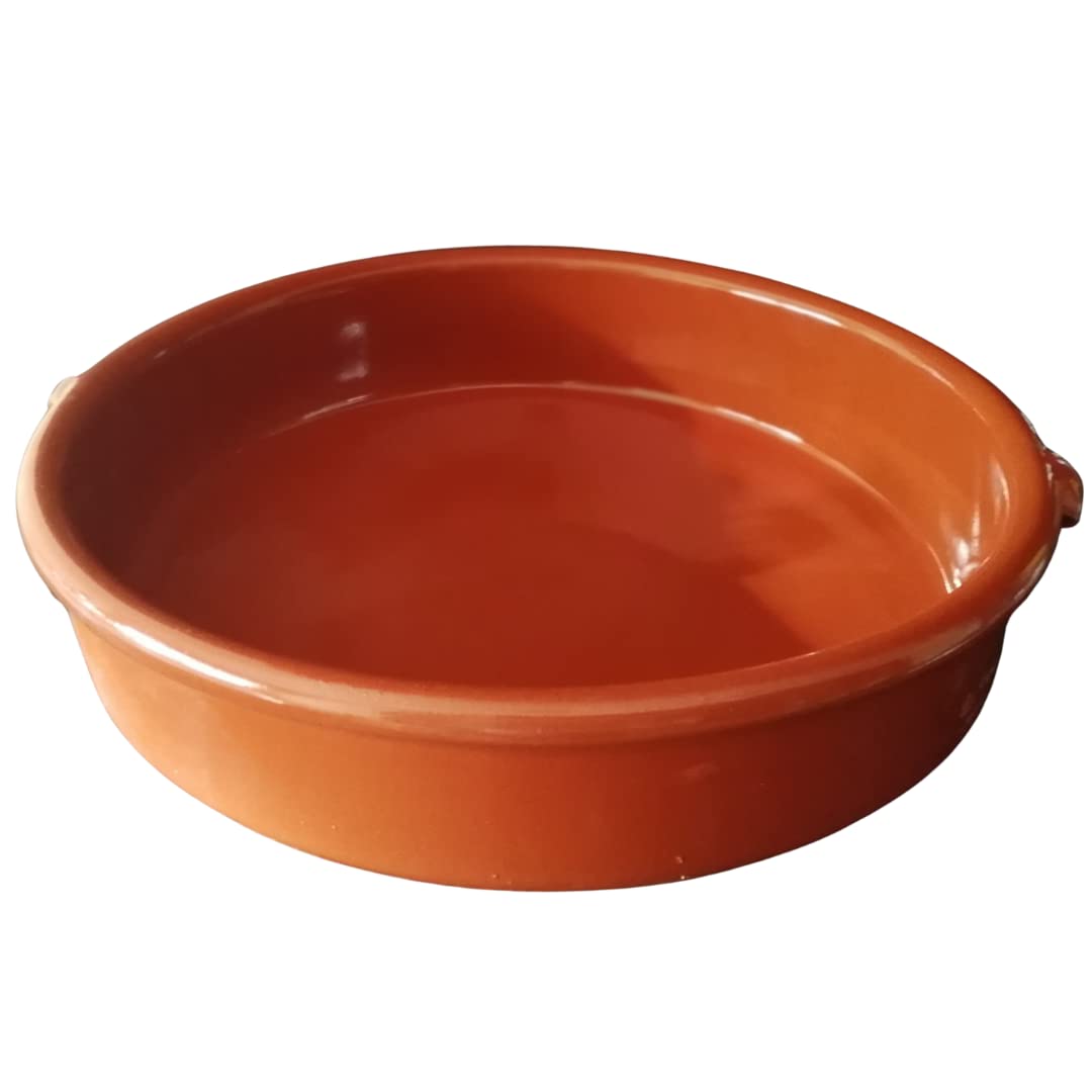 CAZUELA PARA COCINAR GRANDE FABRICADA ARTESANALMENTE. De barro. Hecho a mano por artesanos de España. "ENVÍO GRATIS" (36CM)