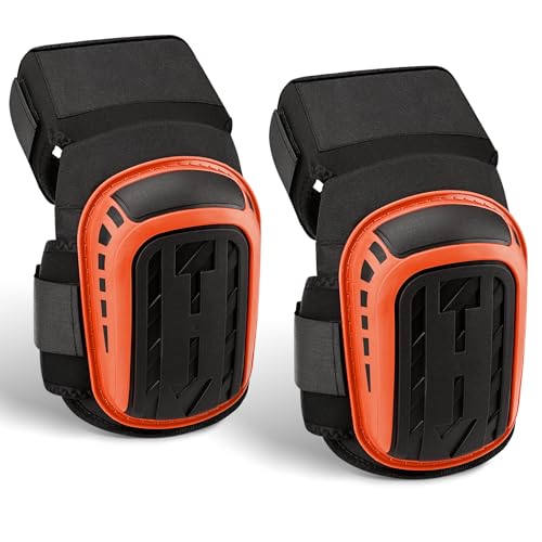 HOMIKLSA Rodilleras Profesionales con Correas Antideslizantes - Almohadilla de Gel para...